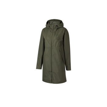 CRIVIT Damen-Regenparka, wasserdicht, L, olive - B-Ware...