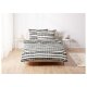 LIVARNO home Bettwäsche, Mikrofaser Satin, 220 x 200 cm, streifen/punkte - B-Ware neuwertig
