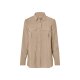 esmara® Damen Bluse, mit Seitenschlitzen (Beige, 44) - B-Ware neuwertig