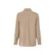 esmara® Damen Bluse, mit Seitenschlitzen (Beige, 44) - B-Ware neuwertig