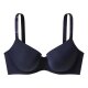 ESMARA Damen Bügel-BHs, 2 Stück, 110D, marineblau/grau - B-Ware neuwertig