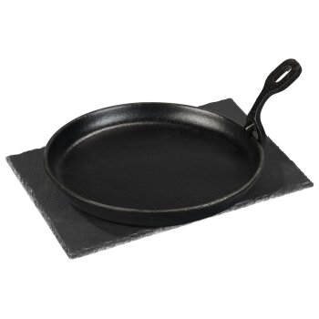 GRILLMEISTER Grillpfanne + Servierplatte / Burgerpresse glatt / Burgerpresse gerillt - B-Ware