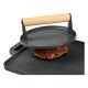 GRILLMEISTER Grillpfanne + Servierplatte / Burgerpresse glatt / Burgerpresse gerillt - B-Ware