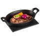 GRILLMEISTER Grillpfanne + Servierplatte / Burgerpresse glatt / Burgerpresse gerillt - B-Ware