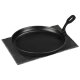 GRILLMEISTER Grillpfanne + Servierplatte / Burgerpresse glatt / Burgerpresse gerillt - B-Ware