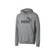 Herren Hoodie, mit großem Puma Logoprint (graumelange, M) - B-Ware neuwertig