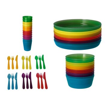 SILVERCREST® Partygeschirr Kunststoff, 12-teilig bzw....