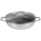 ERNESTO® Edelstahl-Servierpfanne, Ø 28 cm, Antihaftbeschichtung - B-Ware