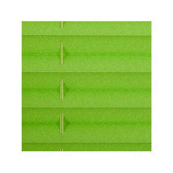 Lichtblick Klemmfix Plissee, stufenloses Einstellen, blickdicht, Montage ohne Bohren, 130 cm, 45 cm, grün - B-Ware neuwertig