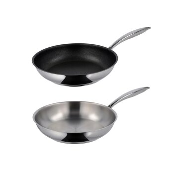 SILVERCREST® Premium-Edelstahlpfanne, Ø 24 cm...