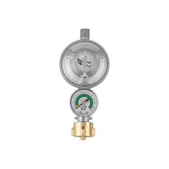 GRILLMEISTER Gasdruckregler mit Manometer / Gasdruckregler mit Anschlussschlauch / Gasanschlussschlauch - B-Ware