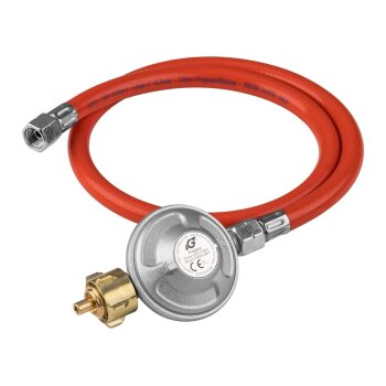 GRILLMEISTER Gasdruckregler mit Manometer / Gasdruckregler mit Anschlussschlauch / Gasanschlussschlauch - B-Ware