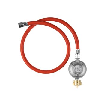 GRILLMEISTER Gasdruckregler mit Manometer / Gasdruckregler mit Anschlussschlauch / Gasanschlussschlauch - B-Ware