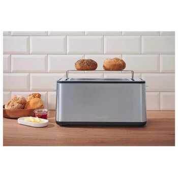 SILVERCREST® Doppellangschlitz-Toaster STED 1550 A1, silber - B-Ware neuwertig