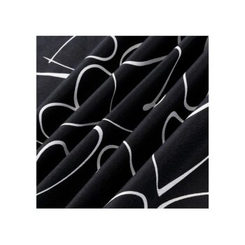 LIVARNO home Edel-Renforcé-Bettwäsche, 140 x 200 cm, Herzen - B-Ware neuwertig