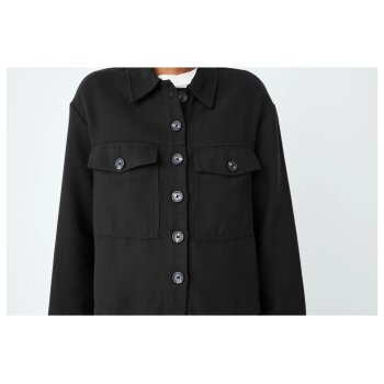 esmara® Damen Jacke, mit Brusttaschen (Schwarz, XS(32/34)) - B-Ware neuwertig