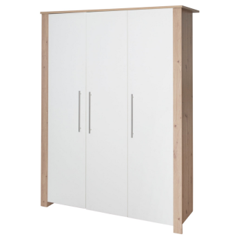 roba Kleiderschrank Malo, 3-türig, Weiß /...