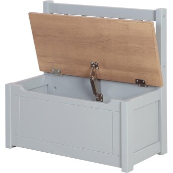 roba Woody Kindertruhenbank, grau - B-Ware Transportschaden Kosmetisch