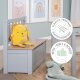 roba Woody Kindertruhenbank, grau - B-Ware Transportschaden Kosmetisch