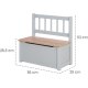 roba Woody Kindertruhenbank, grau - B-Ware Transportschaden Kosmetisch