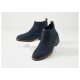 esmara® Herren Lederstiefeletten, 43, marineblau - B-Ware neuwertig