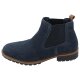 esmara® Herren Lederstiefeletten, 43, marineblau - B-Ware neuwertig