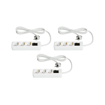 TRONIC® Steckdosenleiste, 3er-Set - B-Ware