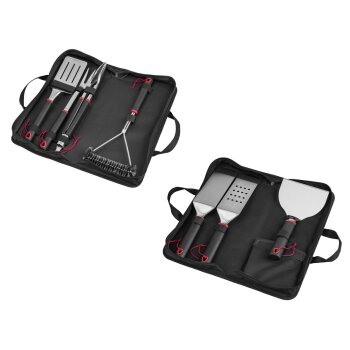 GRILLMEISTER Edelstahl-Grillbesteck-Set /...