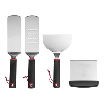 GRILLMEISTER Edelstahl-Grillbesteck-Set / Edelstahl-Grillwender-Set - B-Ware