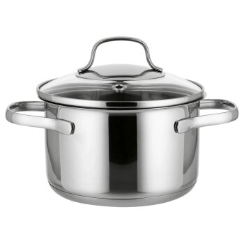 SILVERCREST® Premium-Edelstahltopf, Ø 16 cm -...