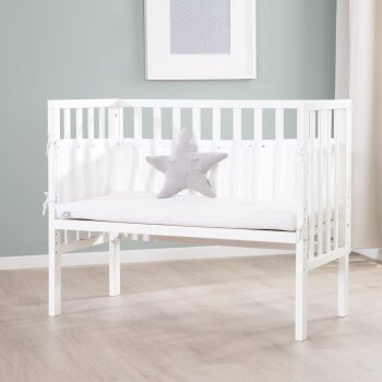 roba 2-in-1 Beistellbett safe asleep®, 45 x 90 cm, Holz/weiß - B-Ware Transportschaden Kosmetisch