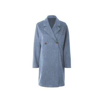esmara® Damen-Mantel, in eleganter Veloursoptik, 42,...