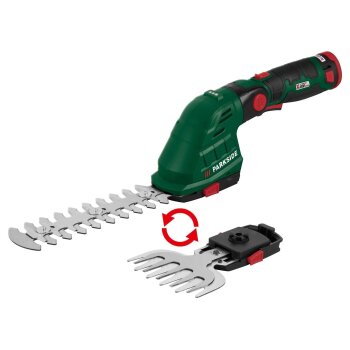 PARKSIDE® 12 V Akku-Gras- und Strauchschere »PGSA 12 B1«, mit Akku und mit Ladegerät - B-Ware