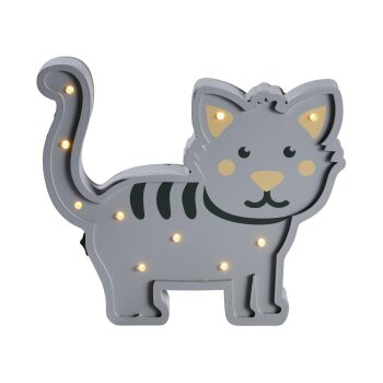 LIVARNO Kinder LED Holzlampe, Katze - B-Ware sehr gut