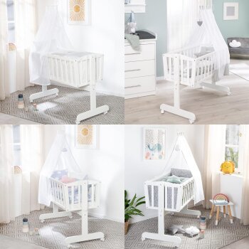 roba Babywiege inkl. Matratze 40 x 90 cm - Wiegefunktion...