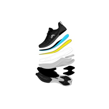 CRIVIT Damen Laufschuhe (Schwarz, 41) - B-Ware neuwertig
