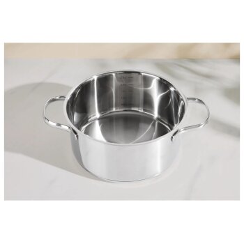 SILVERCREST® Premium-Edelstahltopf, Ø 20 cm - B-Ware Transportschaden Kosmetisch