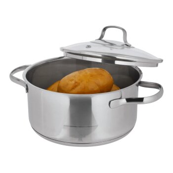 SILVERCREST® Premium-Edelstahltopf, Ø 20 cm - B-Ware Transportschaden Kosmetisch