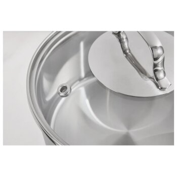 SILVERCREST® Premium-Edelstahltopf, Ø 20 cm - B-Ware Transportschaden Kosmetisch