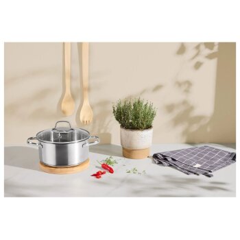 SILVERCREST® Premium-Edelstahltopf, Ø 20 cm - B-Ware Transportschaden Kosmetisch