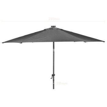 LIVARNO® Sonnenschirm mit Solar-LED-Beleuchtung - B-Ware