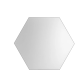LIVARNO® Spiegelfliesen, Sechseck - B-Ware neuwertig