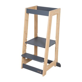 roba Lernturm, aus Holz, anthrazit/Bambus - B-Ware neuwertig