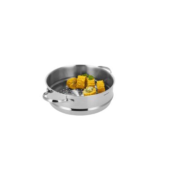 SILVERCREST® Premium-Edelstahl-Dampfgareinsatz, Ø 24 cm - B-Ware neuwertig