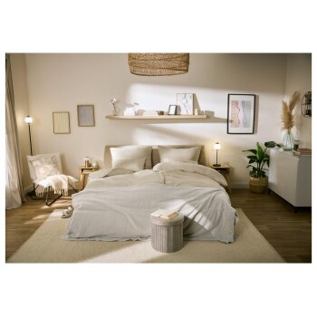 LIVARNO® Kissenbezug Musselin, 40 x 80 cm, 2 Stück (Beige) - B-Ware sehr gut