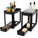 Ribelli 2er Set Küchenorganizer, mit Ausziehbarer Schublade, 40 x 22 x 33.8 cm, schwarz - B-Ware gut