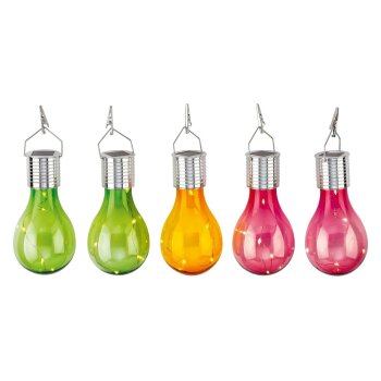 LIVARNO® LED-Solar-Glühbirnen, 5 Stück -...