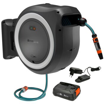 GARDENA Schlauchbox, PowerRoll XXL, 18V, P4A Ready-To-Use...