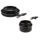 CRIVIT Aluminium-Kochgeschirr-Set 4-teilig, mit abnehmbarem Griff - B-Ware