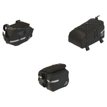 CRIVIT Fahrrad-Lenkertasche / Fahrrad-Doppel-Rahmentasche / Fahrrad-Gepäckträgertasche - B-Ware